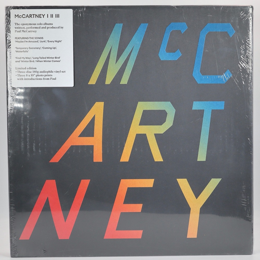 Paul McCartney McCartney I II‎ III Vinyl Box Set 3 LP Black 180g Audiophile New